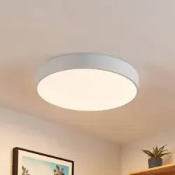 LED Deckenlampe Simera Lindby, dimmbar, weiß / opal, für Wohn- / Esszimmer, Kunststoff, Modern, LED Deckenleuchte