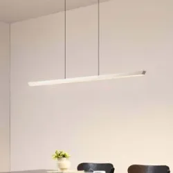 Hängelampe Solvar Lucande, dimmbar, chrom / silber, für Wohn- / Esszimmer, Metall, Modern