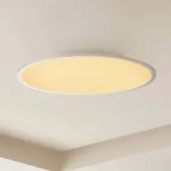 LED Deckenlampe Narima Lindby, dimmbar, alu / grau / zink, für Küche, Kunststoff, Modern, LED Deckenleuchte