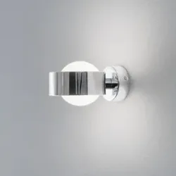 Wandlampe Mado Argon, dimmbar, chrom / silber, für Badezimmer, Metall, Modern, Wandleuchte, Wandlampe Bad