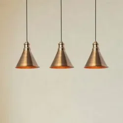Hängelampe Sivani MR-314 Opviq, dimmbar, bronze / altmessing, für Wohn- / Esszimmer, Metall, Pendelleuchte