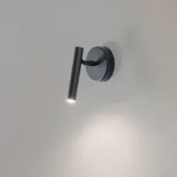 Wandlampe Sopel SIGMA, dimmbar, schwarz, für Wohn- / Esszimmer, Metall, Modern, Wandleuchte, Wandlampe Innen