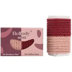 Bellody Minis Haargummis Bordeaux Red/Mellow Rose 20 Stück