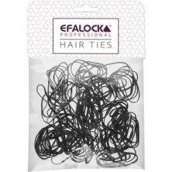 Efalock Rasta-Haargummi dünn/klein schwarz100st