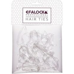 Efalock Rasta-Haargummi dick/groß transp.100st