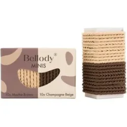 Bellody - Mini Haargummis 20er Set, 20Stück, Braun