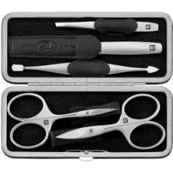 Zwilling Maniküre Set 5tlg. mit Nagelschere Leder, in Schwarz Maniküre-Set 1 Stk