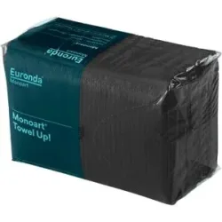 check-up Einmalservietten TOWEL UP Black