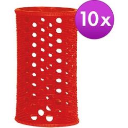 Efalock Original-Griffig-Haarwickler Rot, Ø 35 mm, Pro Packung 10 Stück