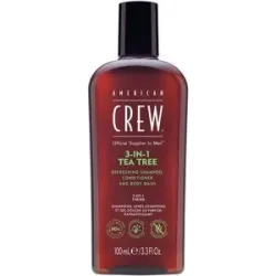 American Crew 3In1 Tea Tree Shampoo, Conditioner & Body Wash 100 ml
