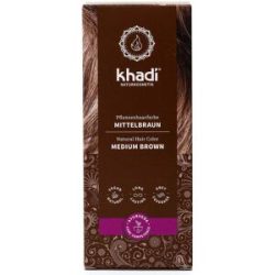 khadi Pflanzenhaarfarbe Mittelbraun 100 g