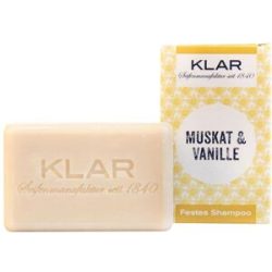 KLAR Festes Shampoo Muskat & Vanille, 100 g