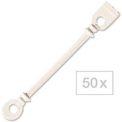 Efalock Rundgummilaschen mit Distanzring Kurz, nur für Kurzwickler geeignet, Pro Packung 50 Stück