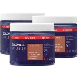 Goldwell StyleSign Texture Lagoom Jam Styling Gel 3er Set 3 x 200 ml
