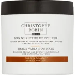 Christophe Robin - Farbnuancierende Pflege für strahlendes Kastanienbraun Haarmaske, 250 ml, Weiss