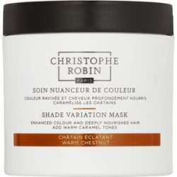 Christophe Robin - Farbnuancierende Pflege für strahlendes Kastanienbraun Haarmaske, 250 ml, Weiss