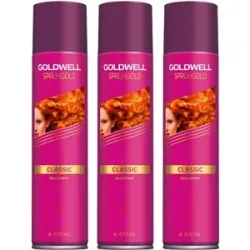 Goldwell Sprühgold Classic Haarspray 3er Set Medi 3 x 400 ml