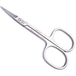 Canal Babyschere gebogen rostfrei, 9 cm inkl. Bärchen-Etui