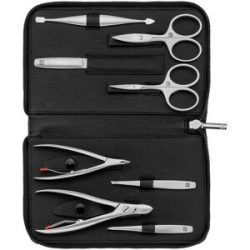 ZWILLING Beauty Premium Manicure Set 8pcs. Leather, Black Hand- & Nagelpflegesets 1 ct