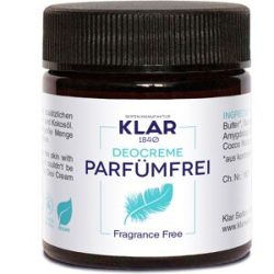 KLAR Deocreme parfümfrei 30 ml