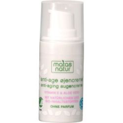 MATAS Natur Anti-Aging Augencreme mit Bio-Aloe Vera und Vitamin E 15 ml