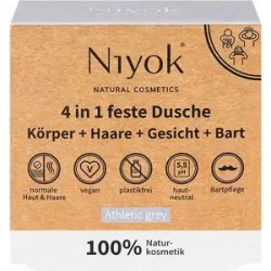 Niyok 4 in 1 feste Dusche - Athletic grey 80 g