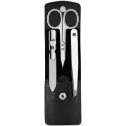 Zwilling Maniküre Pediküre Set 3tlg. mit Kombi-Nagelschere, Leder, schwarz Maniküre-Set 1 Stk