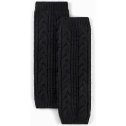 bonprix Wärmende Beinstulpen aus Strickschwarz 0Damen