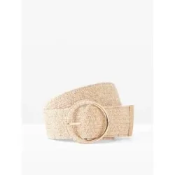 bonprix geflochtener Taillengürtel in Strohoptikbeige 100Damen
