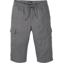 bonprix Cargobermudas aus Leinen, Regular Fit, mit sechs Taschen, eleganter Stil