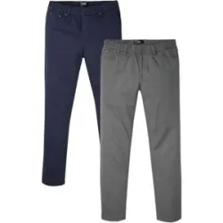 bonprix Regular-Fit Schlupfhose Straight (2er Pack)blau 50Herren