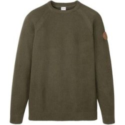bonprix Strickpullover tolle Baumwollmischung, mit Rundhalsausschnitt, Regular Fit