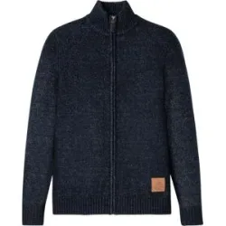 bonprix Strickjacke mit Stehkragenblau 56Herren