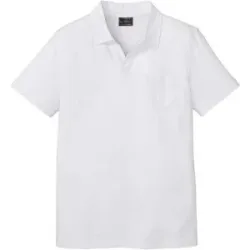 bonprix Poloshirt aus reiner Bio-Baumwolleweiß 64Herren