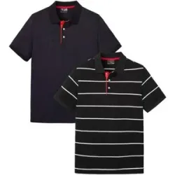 bonprix Poloshirt (2er Pack)schwarz 60Herren