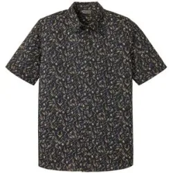 bonprix Kurzarmhemd aus Baumwolle in Regular Fitschwarz 47Herren