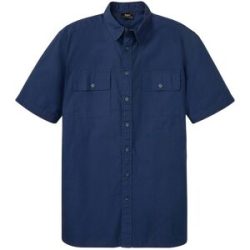 bonprix Kurzarmhemd aus Baumwolle in Regular Fitblau 53Herren