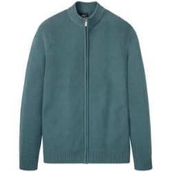 bonprix Feinstrickjacke aus reiner Baumwollegrün 48Herren