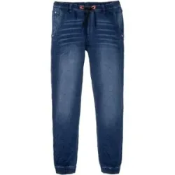 bonprix Regular Fit Jeans-Jogger mit Dehnbund, Straightblau 50Herren
