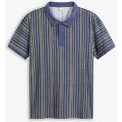 bonprix Poloshirt aus reiner Bio-Baumwolleblau 56Herren