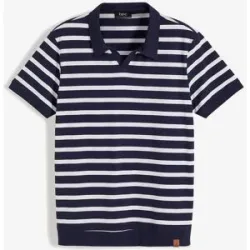 bonprix Poloshirt mit Bio-Baumwolleblau 68Herren