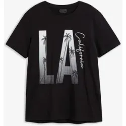 bonprix T-Shirt aus  reiner Bio-Baumwolle, Slim Fitschwarz 64Herren