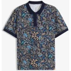 bonprix Poloshirt aus reiner Bio-Baumwolleblau 60Herren