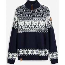 bonprix Norweger-Troyer in Regular Fitblau 68Herren