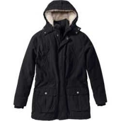 bonprix Winter-Parka mit Teddy-Kapuzeschwarz 48Herren