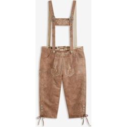 bonprix Regular Fit Trachtenhose aus Lederimitatbraun 62Herren