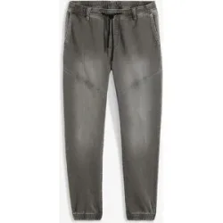 bonprix Regular-Fit Jeans-Jogger mit Dehnbund, Straightgrau 64Herren