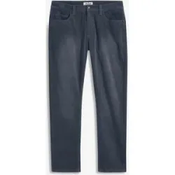 bonprix Regular-Fit Cordhose in gewaschener Optik, Straightblau 48Herren