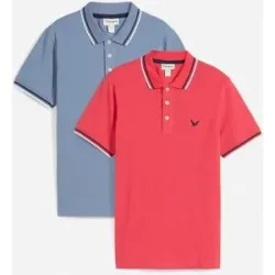bonprix Poloshirt in Regular Fit (2er Pack)blau 60Herren