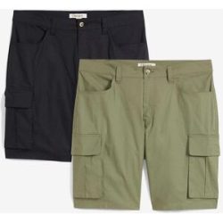 bonprix Cargo-Bermuda (2er Pack)grün 52Herren